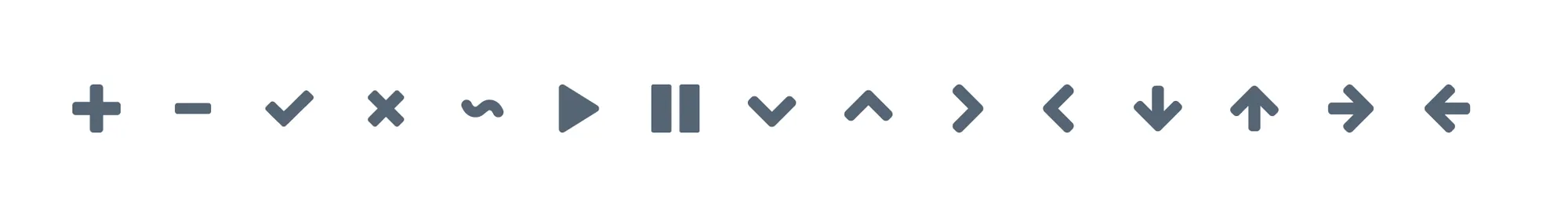 Old monochrome icons with heavier strokes